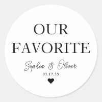 OUR FAVORITE Dessert Candy Bar Heart Wedding Favou