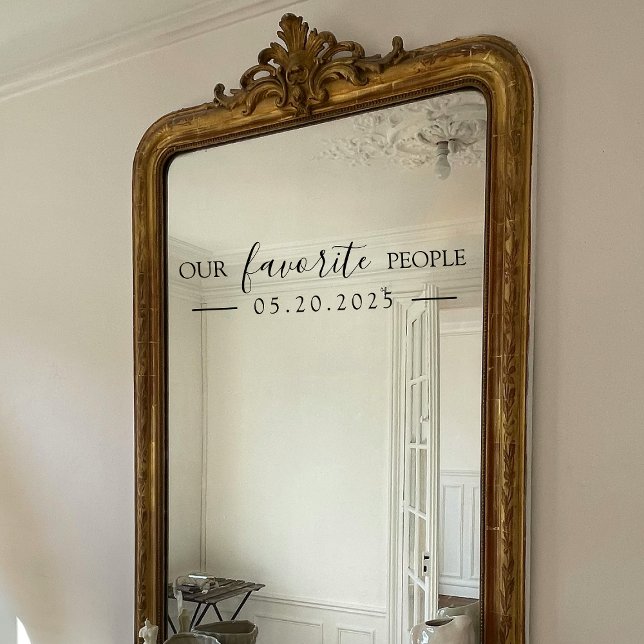 Our Favourite People Wedding Mirror Decal (Creator Uploaded)