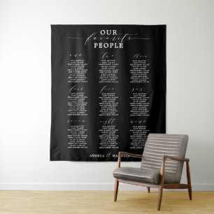 Our Favourite People Wedding Seating Chart Tapestr Tapestry