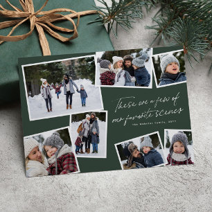 Our favourite scenes Christmas collage funny 2021 Holiday Card
