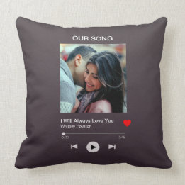Our favourite Song – Custom Photo Cushion