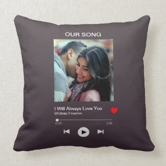 Our favourite Song – Custom Photo Cushion