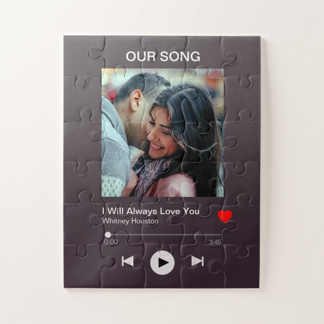 Our favourite Song – Custom Photo  Jigsaw Puzzle (Vertical)
