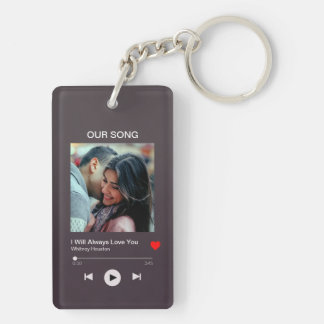 Our favourite Song – Custom Photo Key Ring