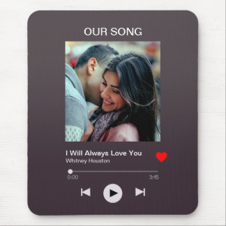 Our favourite Song – Custom Photo Mouse Pad