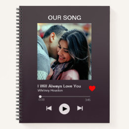 Our favourite Song – Custom Photo Notebook
