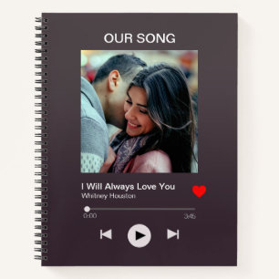 Our favourite Song – Custom Photo  Notebook