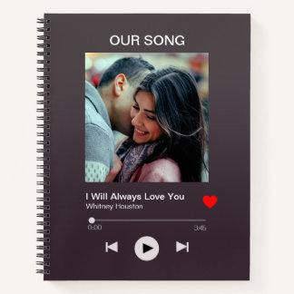 Our favourite Song – Custom Photo Notebook