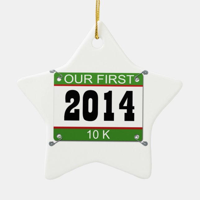 Our First 10K Ornament - 2014 (Front)