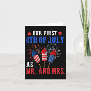 Our First 4th Of July As Mr Mrs Patriot Couple Hus Card