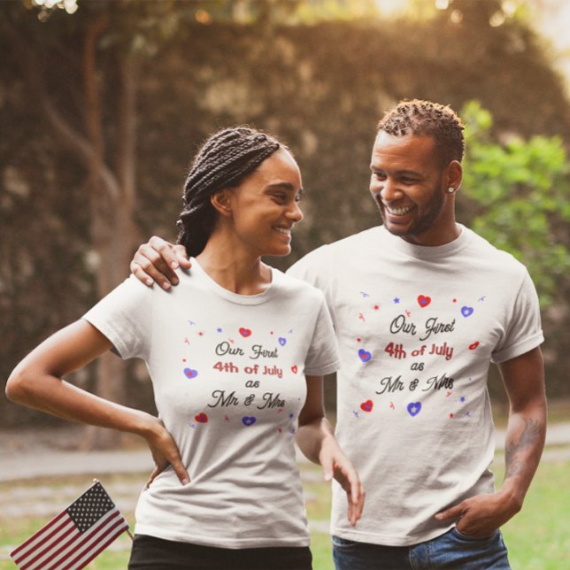 Our First 4th of July as Mr & Mrs T-Shirt (Creator Uploaded)