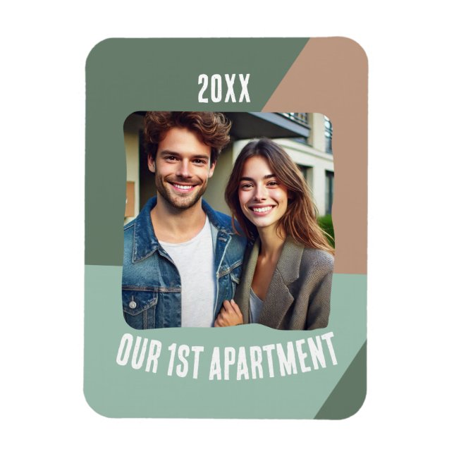 Our First Apartment Personalised Photo Magnet (Vertical)