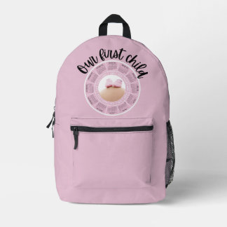 Our First Child Pink Backpack