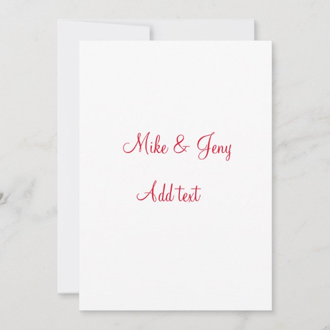 Our first Christmas add couple name text message Holiday Card (Front)