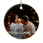 Our First Christmas As A Family Of 3 White Script