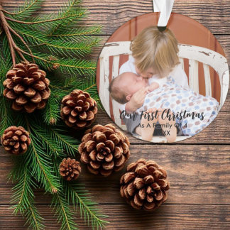 Our First Christmas As A Family Of 4 Ornament