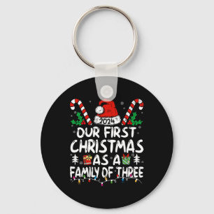 Our First Christmas As A Family Of Three 2024 New Key Ring