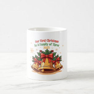 Our First Christmas as a Family of Three 2025 Coffee Mug
