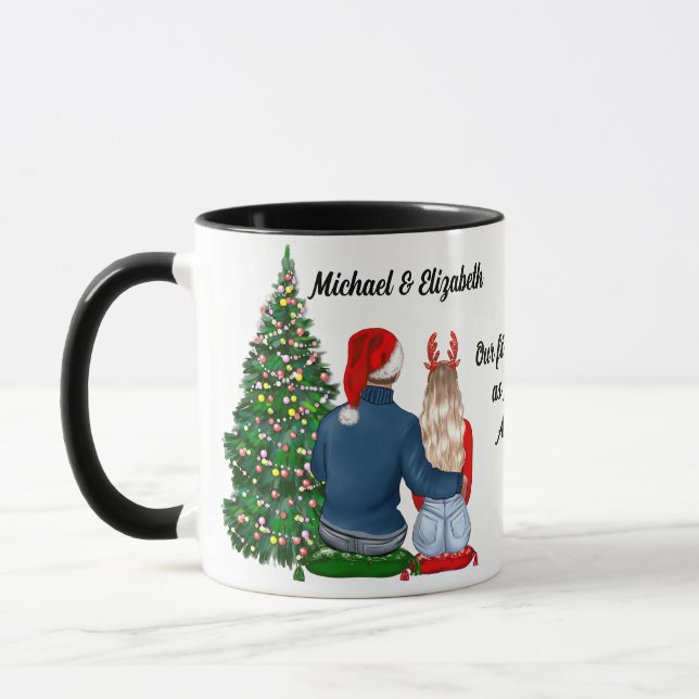 Our First Christmas As A Married Couple Coffee Mug (Left)