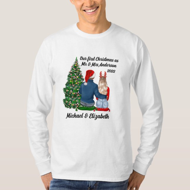 Our First Christmas As A Married Couple Men's T-Sh T-Shirt (Front)