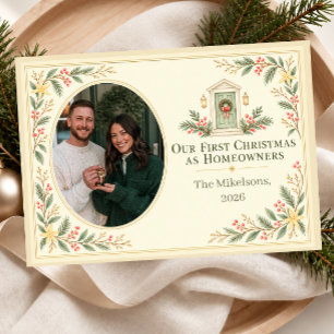 Our First Christmas as Homeowners Photo Holiday Card
