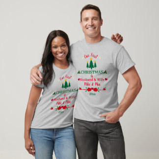 Our First Christmas As Husband & Wife Couple's T-Shirt