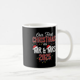 Our First Christmas As Mr And Mrs 2025 Couple Paja Coffee Mug