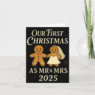 Our First Christmas As Mr And Mrs 2025 Newlywed Ma Card