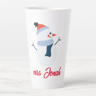 Our First Christmas as Mr. and Mrs. Newlywed Latte Mug