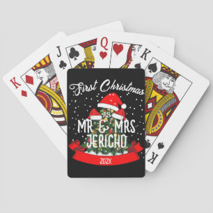 Our First Christmas as Mr. and Mrs. Newlywed Playing Cards