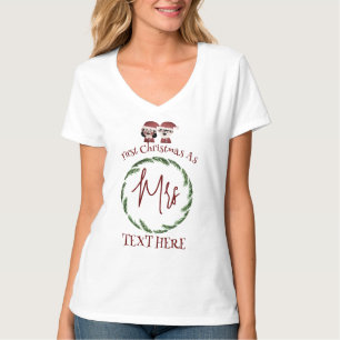 Our First Christmas as Mr. and Mrs. Newlywed T-Shirt
