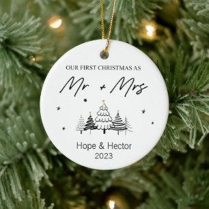 Our First Christmas As Mr. And Mrs. Ornament