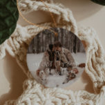 Our First Christmas As Mr. And Mrs. Ornament<br><div class="desc">This newlywed ornament allows you to upload your own special photo. Paired with a beautiful calligraphy font   serif front,  this modern newlywed ornament is the perfect addition to your tree!</div>