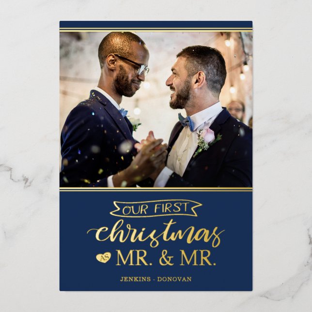 Our first Christmas as mr & mr gay wedding (Front)