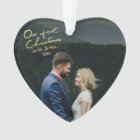 Our First Christmas as Mr & Mrs Heart Shaped Xmas