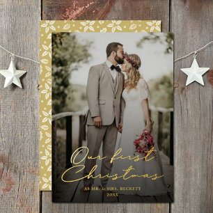 Our First Christmas As Mr. & Mrs. Photo Real