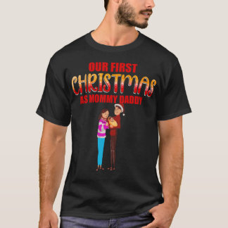 Our First Christmas as Mum and Dad Baby Photo  T-Shirt