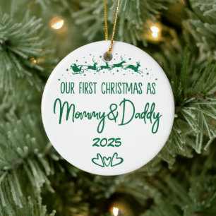 Our First Christmas As Mummy & Daddy Ceramic Tree Decoration