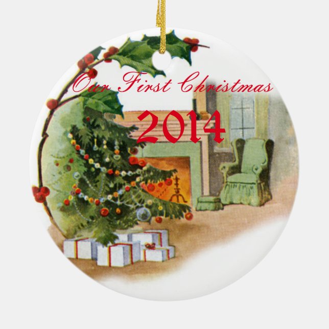 Our First Christmas Ceramic Tree Decoration (Back)