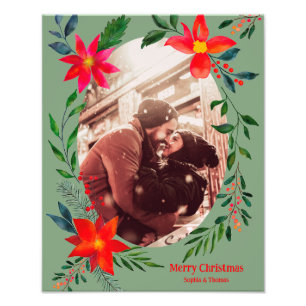 Our First Christmas,  Custom Photo Holiday Print