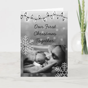 Our First Christmas, Daddy and Child Personalised Card