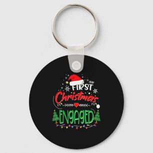 Our First Christmas Engaged 2021 1st Christmas Key Ring
