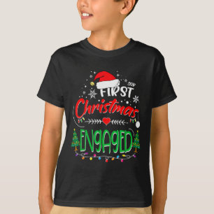 Our First Christmas Engaged 2021 1st Christmas  T-Shirt