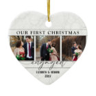 Our First Christmas Engaged Minimal Photo Collage