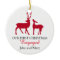 Our first Christmas Engaged ornament, love deers