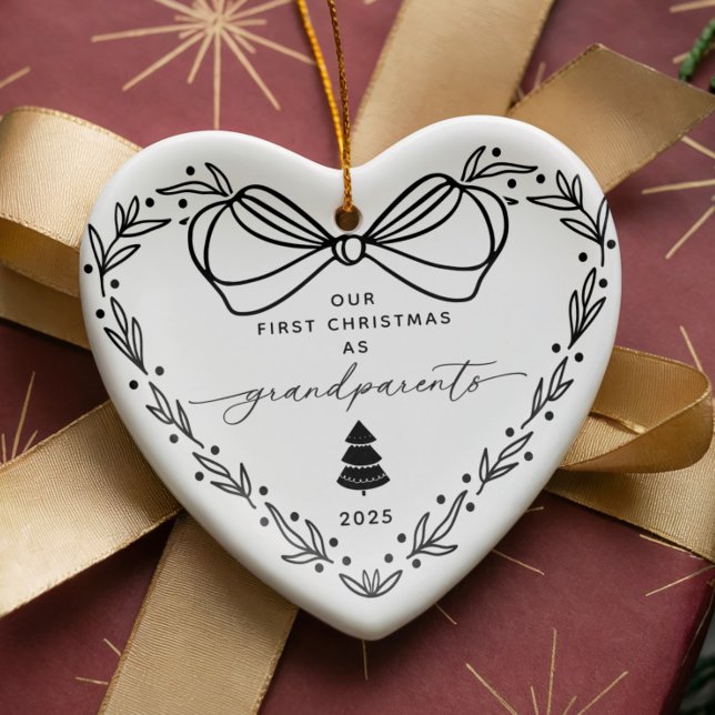 Our First Christmas Grandparent Ceramic Tree Decoration (Creator Uploaded)
