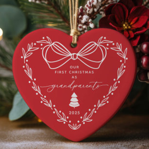 Our First Christmas Grandparent Ceramic Tree Decoration