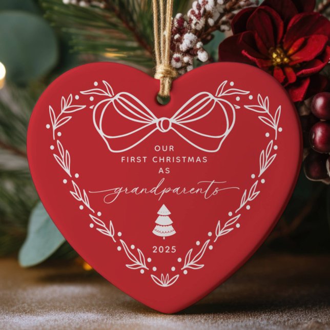 Our First Christmas Grandparent Ceramic Tree Decoration (Creator Uploaded)