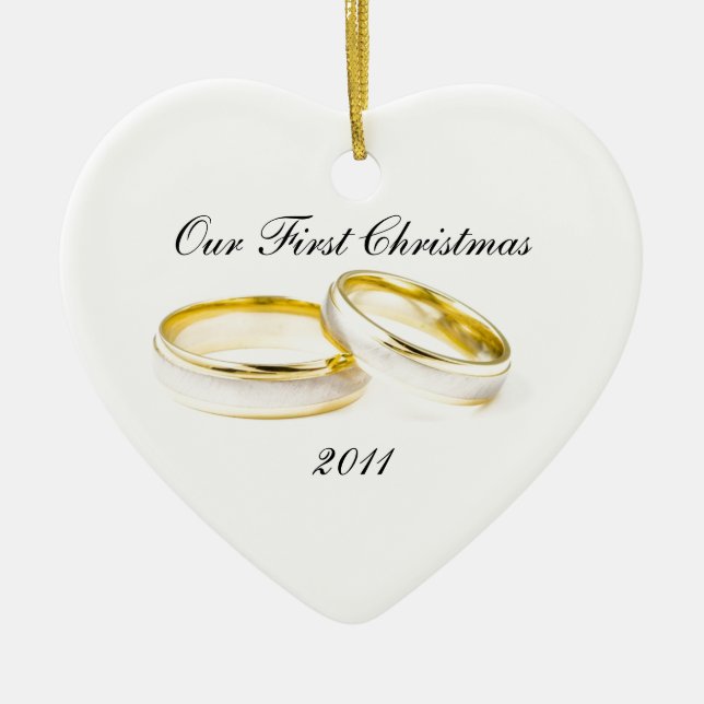 Our First Christmas Heart Ornament (Front)