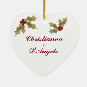 "Our First Christmas/Husband and Wife" Ceramic Tree Decoration